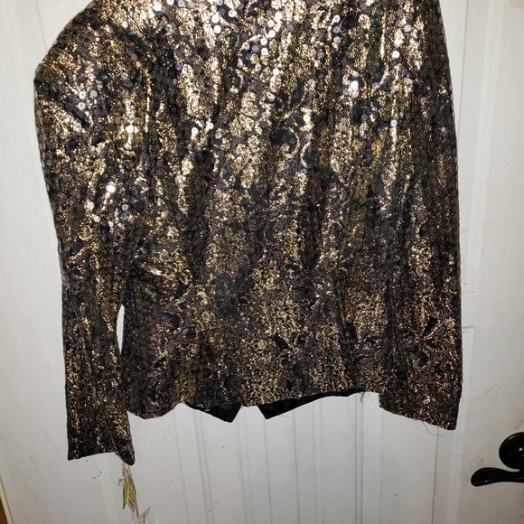 Glamorous sequin beaded  blazer, nwt, size 10 - Picture 3 of 5